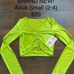 Brand New! Neon Green Jo + Jax Long Sleeve Top